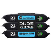 Dude Wipes Fragrance Free Flushable Extra-Large for Sensitive Skin Personal Wipes - 144ct