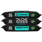 Dude Wipes Mint Chill Flushable Extra-Large Infused with Tea Tree Oil Wet Personal Wipes - 144ct